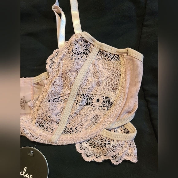 Lulu's Riawna Dusty Pink Sheer Lace Bralette - Picture 6 of 10